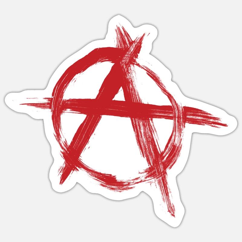 Anarchy - Sticker size S (10 x 10 cm) - white matte