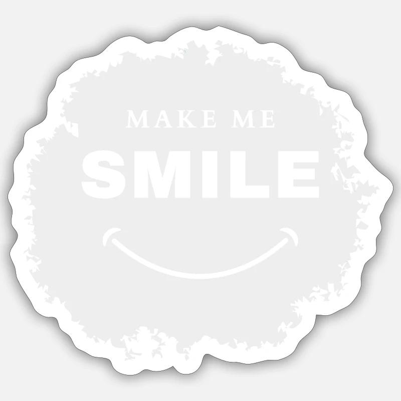 Make Me Smile Sticker Größe S (10 x 10 cm)