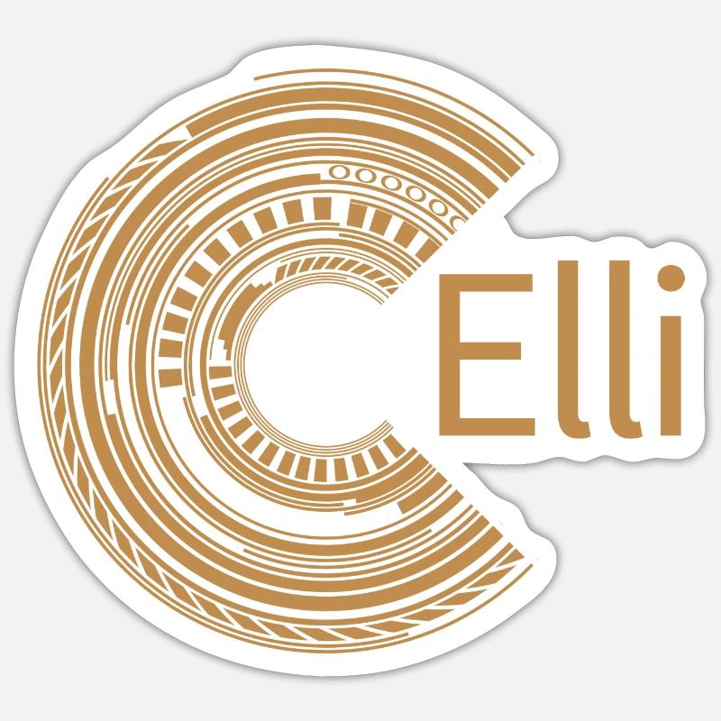 Pour Elli - Sticker taille S (10 x 10 cm) - blanc mat