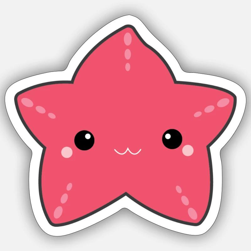 Melli der Seestern Sticker Größe S (10 x 10 cm)