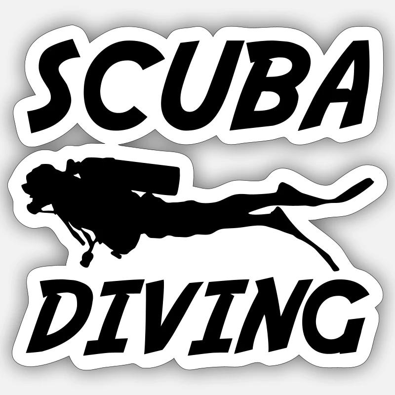 Scuba Diving Sticker Größe S (10 x 10 cm)