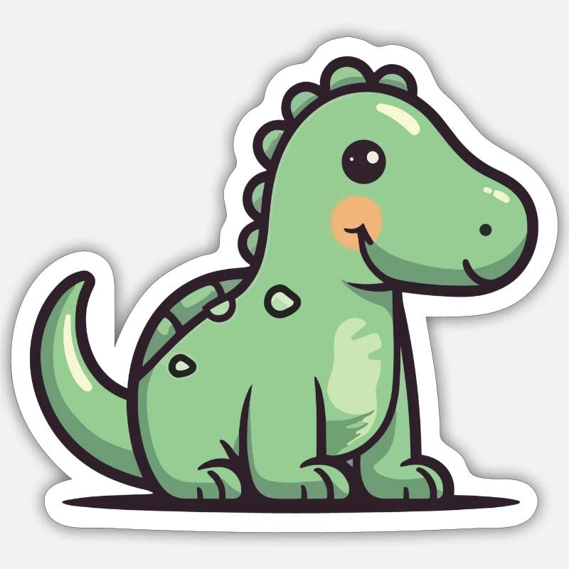 Dinosaur - Sticker size S (10 x 10 cm) - white matte