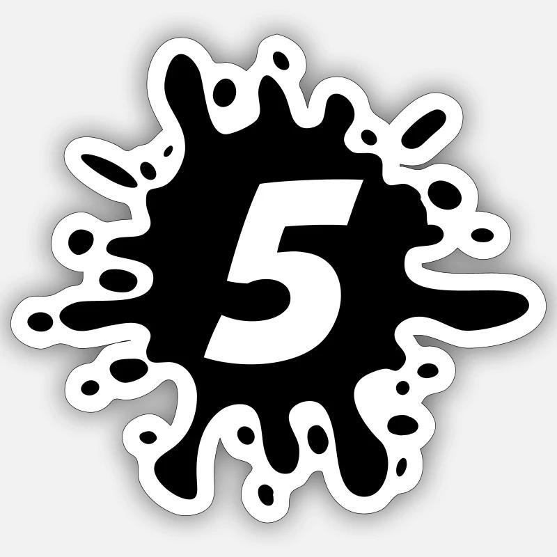 5 - Sticker taille S (10 x 10 cm) - blanc mat