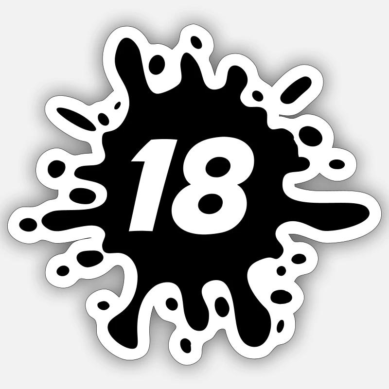 18 Sticker size S (10 x 10 cm)