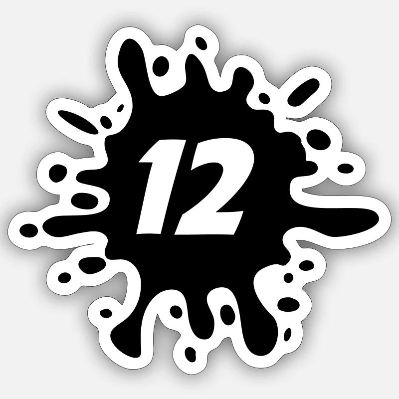 12 Sticker Größe S (10 x 10 cm)