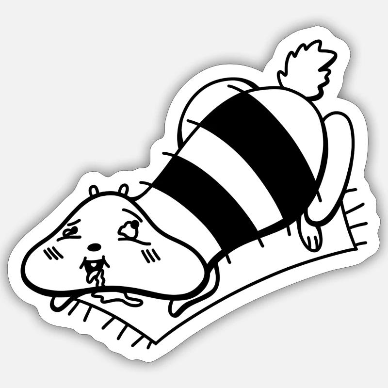 Chippin - Sticker Größe S (10 x 10 cm) - Mattweiß