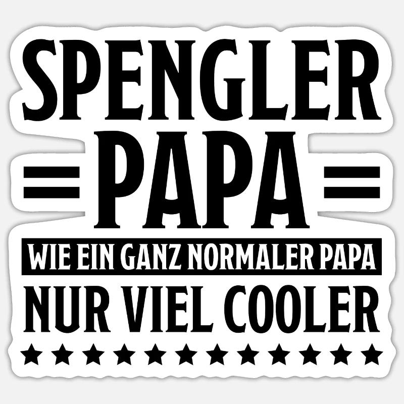 Spengler Beruf Lustiger Spruch Handwerker Geschenk Sticker Größe S (10 x 10 cm)