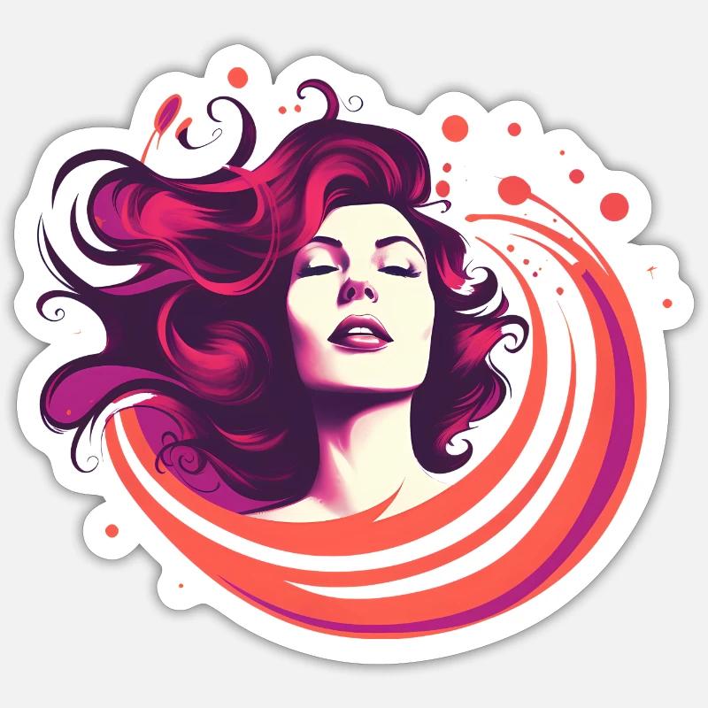 Redhead Sticker size S (10 x 10 cm)