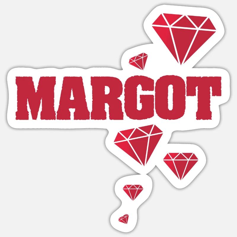Gift idea for Margot diamond ruby Sticker size S (10 x 10 cm)