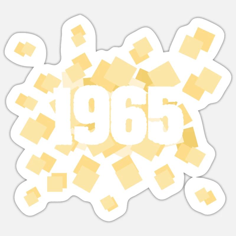 1965 - Sticker size S (10 x 10 cm) - white matte