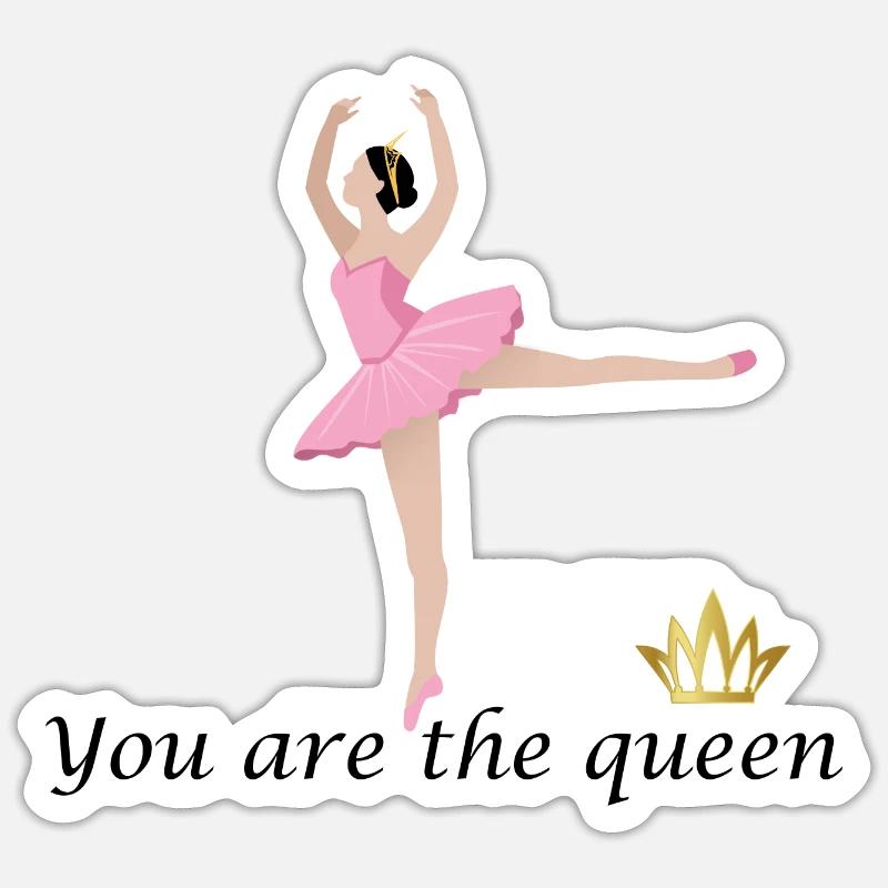 Danse Musique de danse - Sticker taille S (10 x 10 cm) - blanc mat
