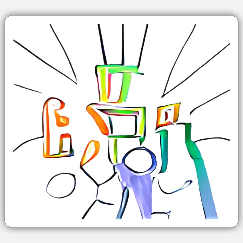 Sticker Größe S (10 x 10 cm) - 