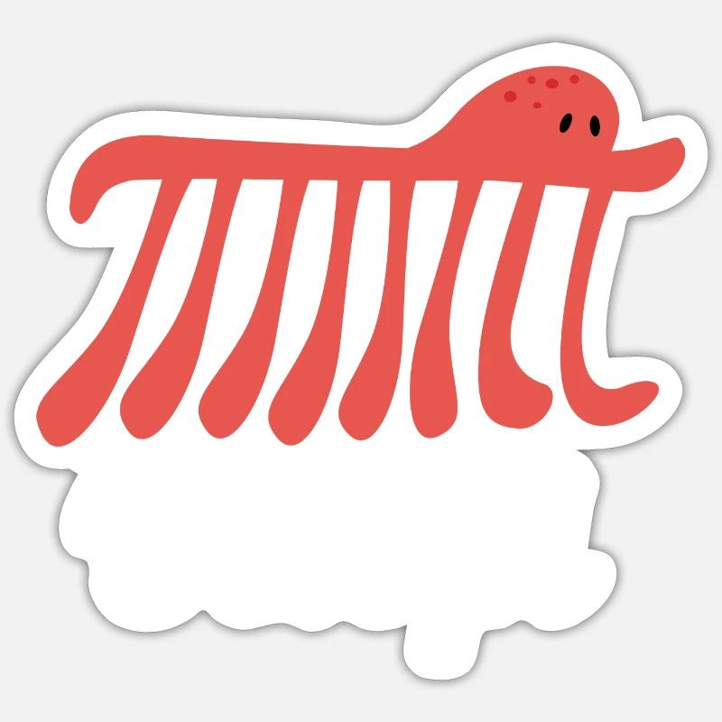 Octopi Mathe Mathematik Lehrer Math Wissenschaft - Sticker Größe S (10 x 10 cm) - Mattweiß