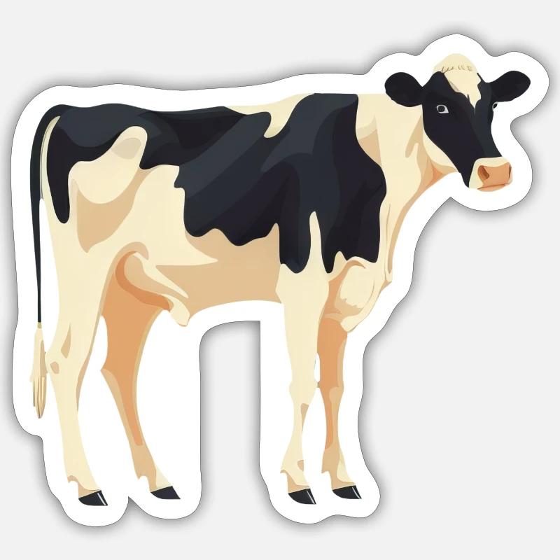 Standing Cow - Simple Design Sticker size S (10 x 10 cm)