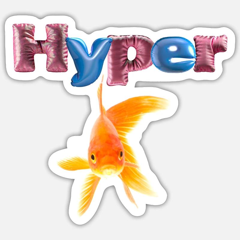 Hyper & Tanzen Sticker Größe S (10 x 10 cm)