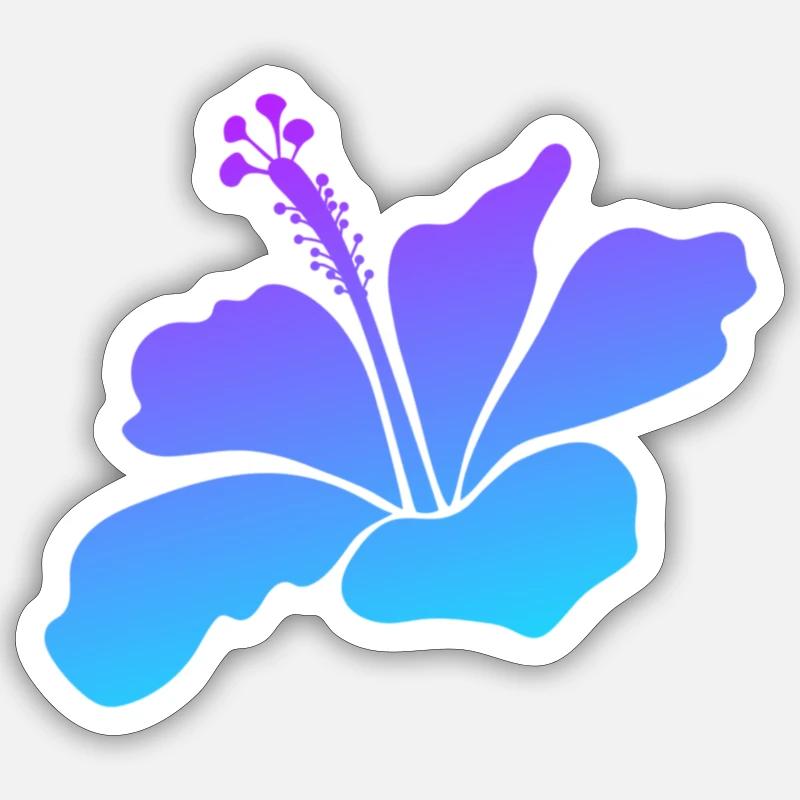 Blumen Feeling - Sticker Größe S (10 x 10 cm) - Mattweiß