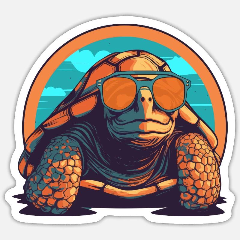 Turtle, Reptile, Turtle, Chelonian Sticker size S (10 x 10 cm)