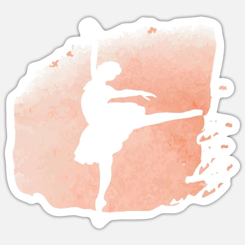 Dancing Dance Music - Sticker size S (10 x 10 cm) - white matte