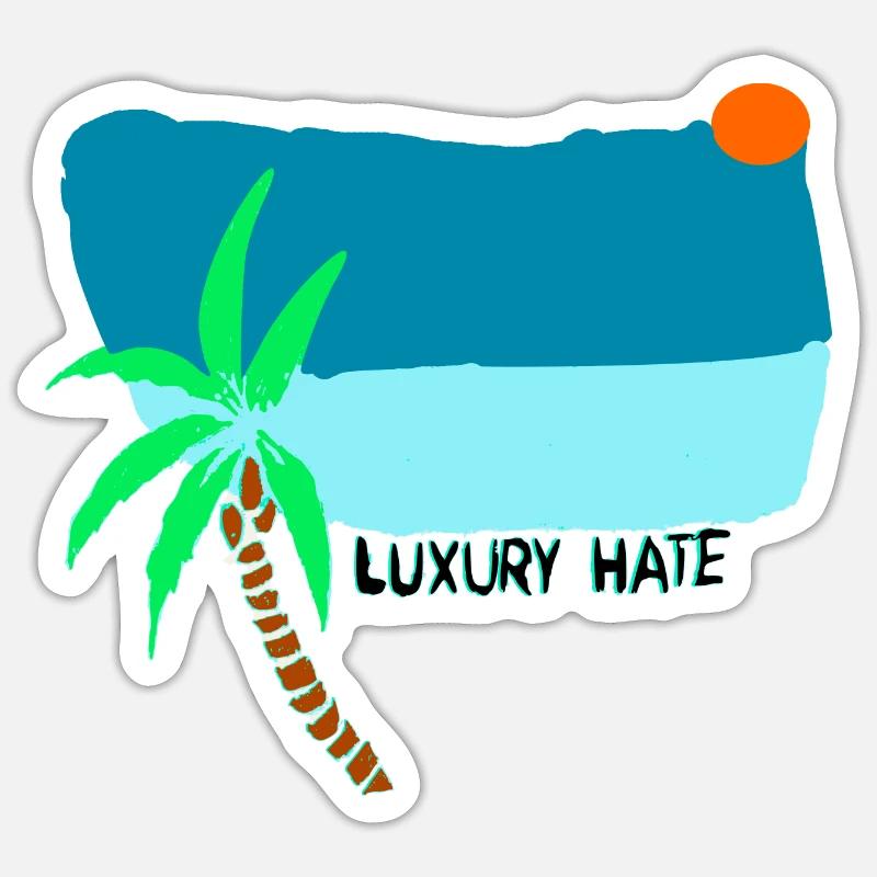 luxury hate art Sticker size S (10 x 10 cm)