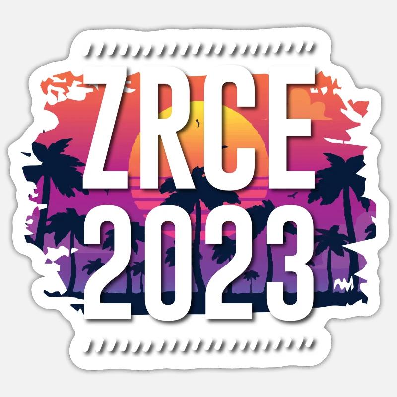 Zrce 2023 - Sticker taille S (10 x 10 cm) - blanc mat