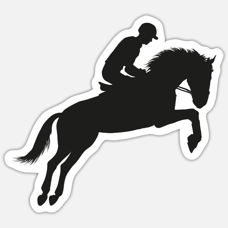 Pferde - Sticker Größe S (10 x 10 cm) - Mattweiß