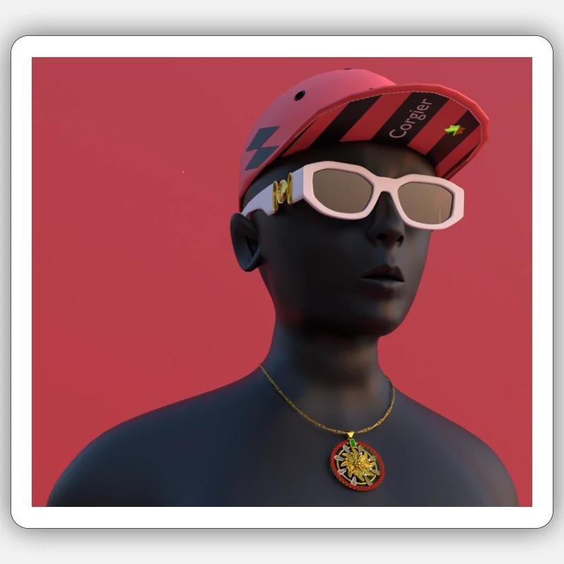 Neueste Modedesignerin Sticker Größe S (10 x 10 cm)