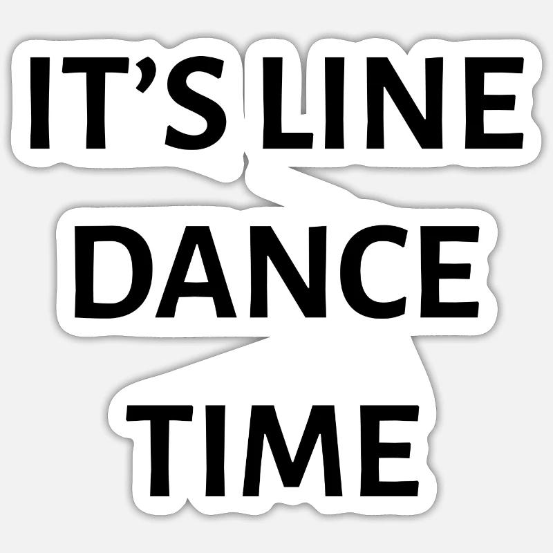 Dancing Dance Music - Sticker size S (10 x 10 cm) - white matte