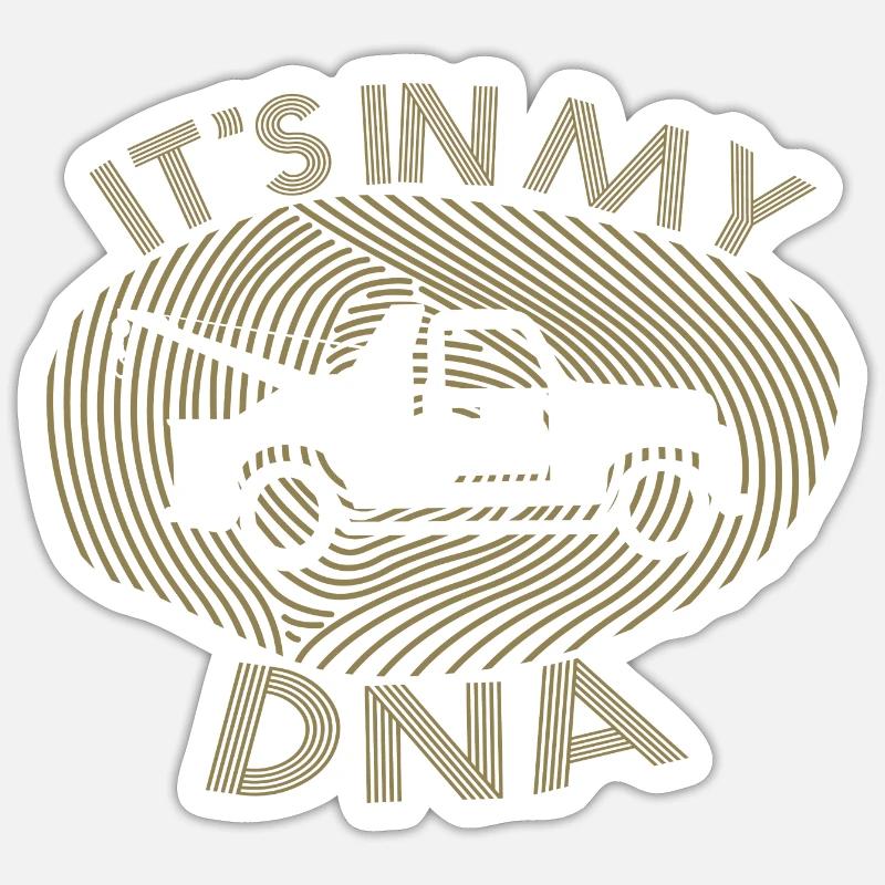 Tow Driver Gift Ideas - Sticker size S (10 x 10 cm) - white matte