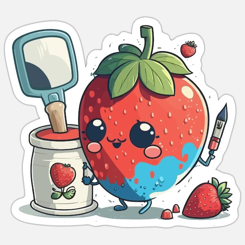 Creative Brushstrokes Sticker size S (10 x 10 cm)