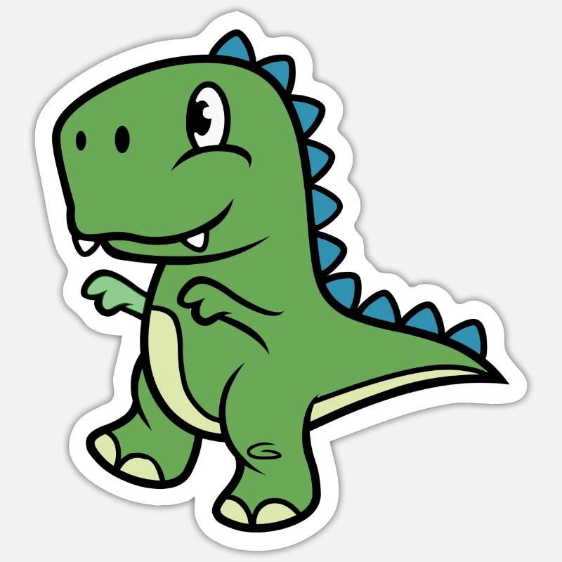 Dinosaur T-Rex - Sticker size S (10 x 10 cm) - white matte