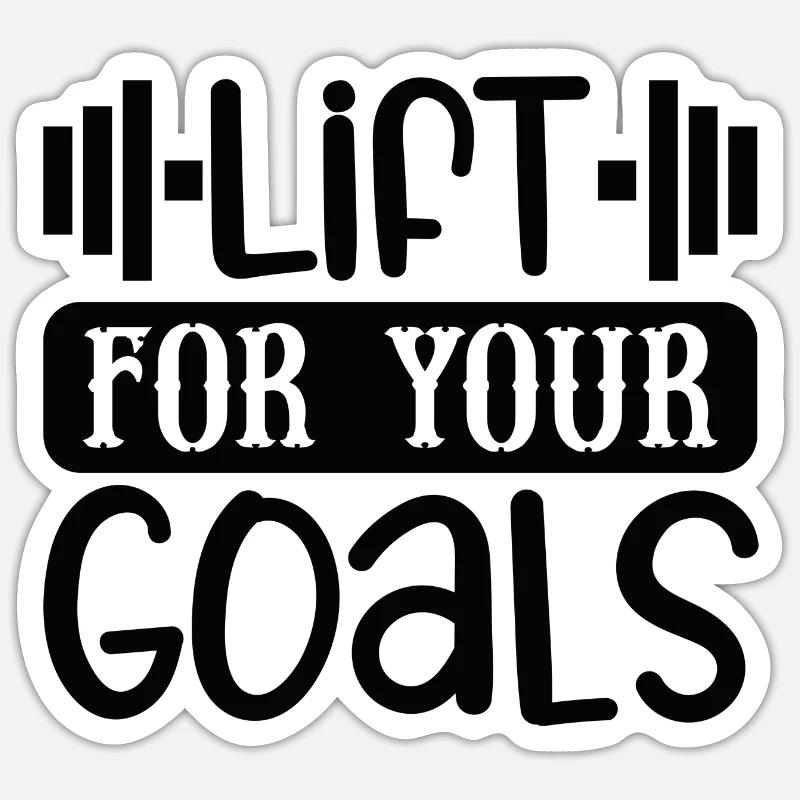 Ascenseur pour vos objectifs - Sticker taille S (10 x 10 cm) - blanc mat