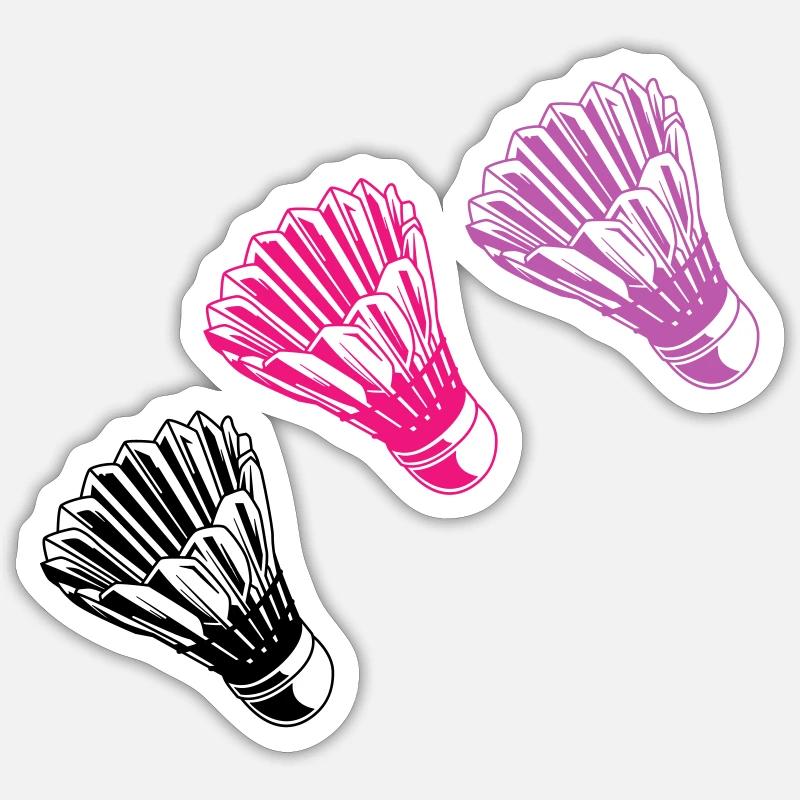shuttlecock Sticker size S (10 x 10 cm)