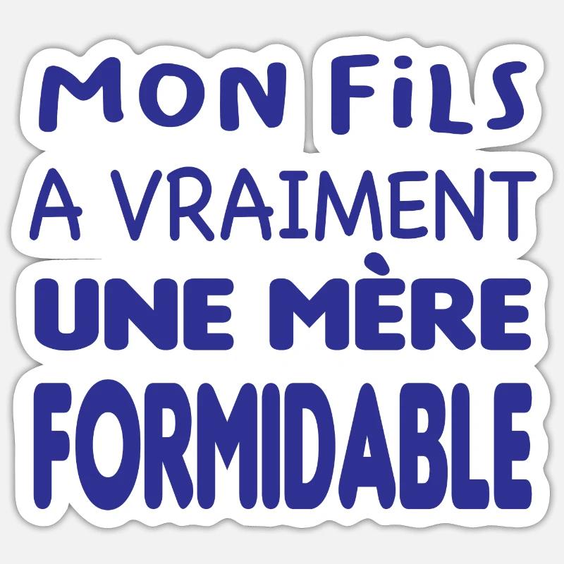 Mère formidable Sticker taille S (10 x 10 cm)