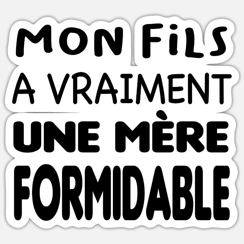 Mère formidable Sticker taille S (10 x 10 cm)