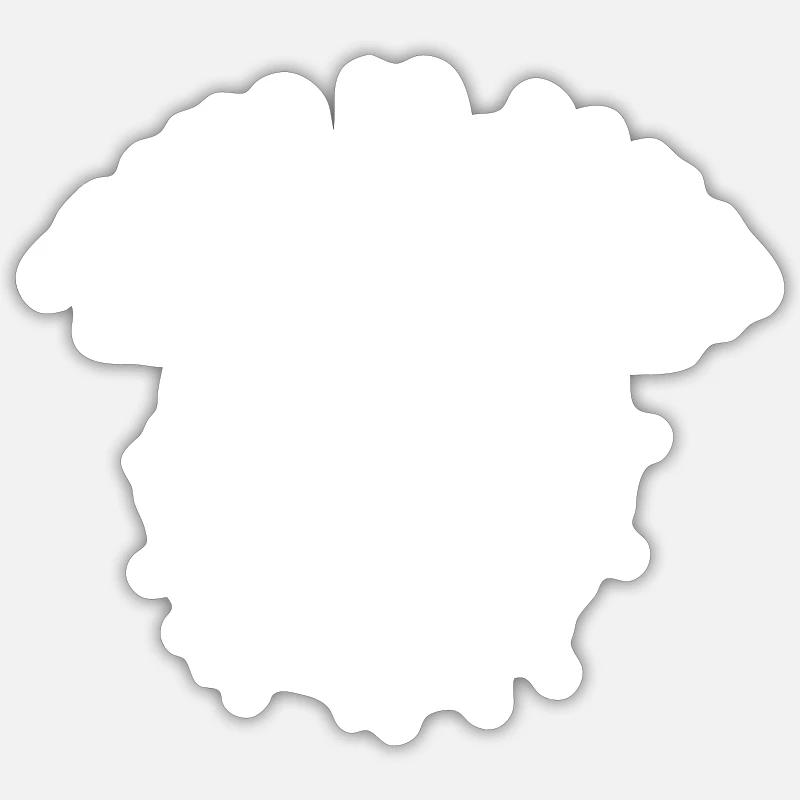 Jesus is alive white - Sticker size S (10 x 10 cm) - white matte