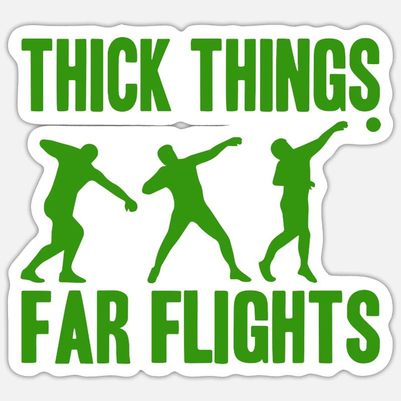 Record du monde du lancer du poids Sticker taille S (10 x 10 cm)