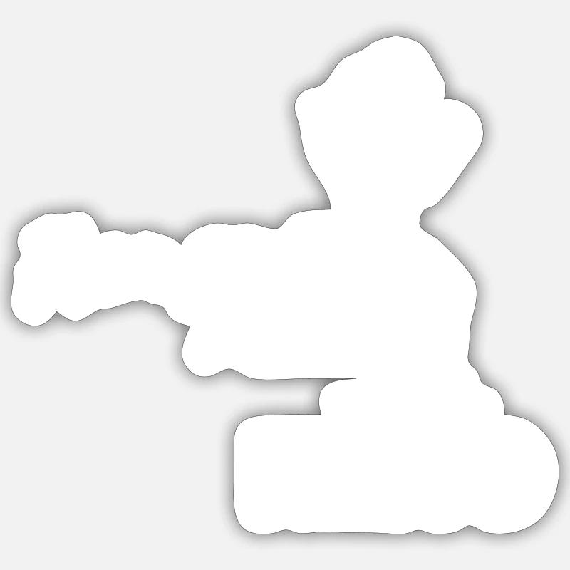 From Zero to Hero - Sticker Größe S (10 x 10 cm) - Mattweiß