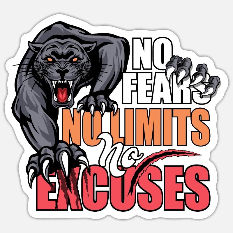 Pas de craintes Sticker taille S (10 x 10 cm)