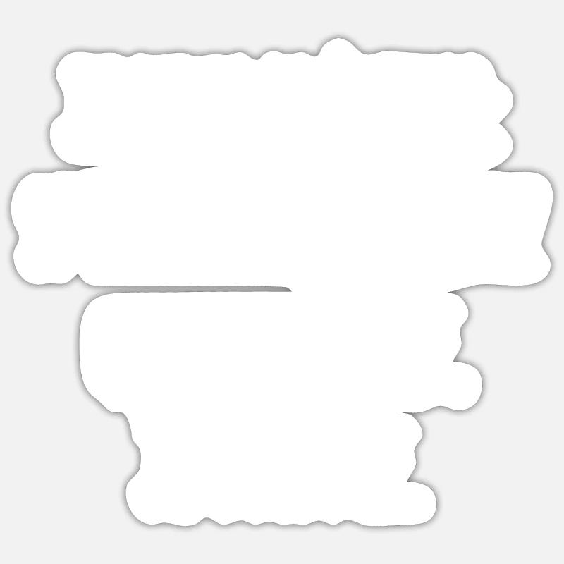je souffle - Sticker taille S (10 x 10 cm) - blanc mat