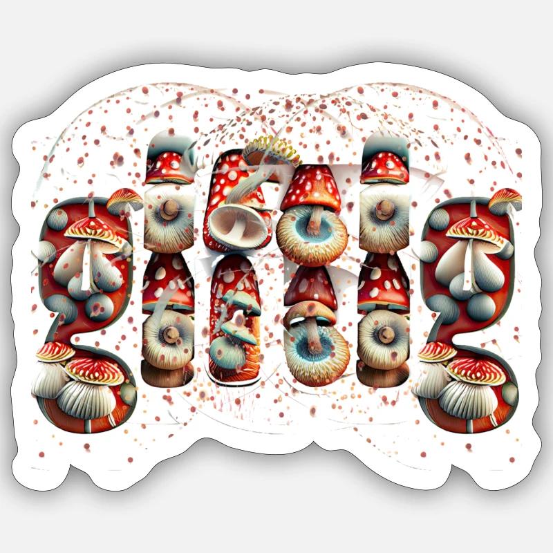 giftig Sticker Größe S (10 x 10 cm)