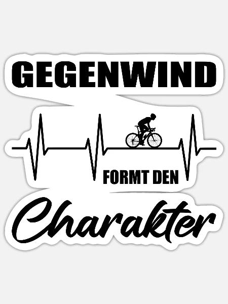 Fahrrad - Sticker Größe S (10 x 10 cm) - Mattweiß