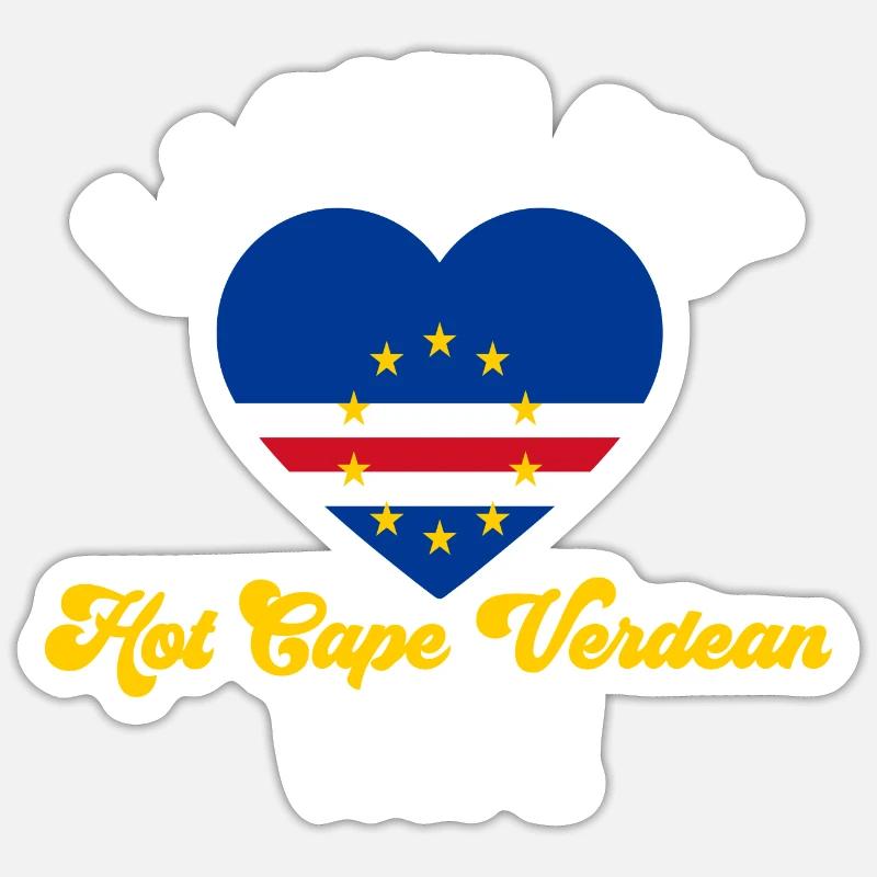 Drapeau du Cap-Vert Drapeau du Cap-Vert Sticker taille S (10 x 10 cm)