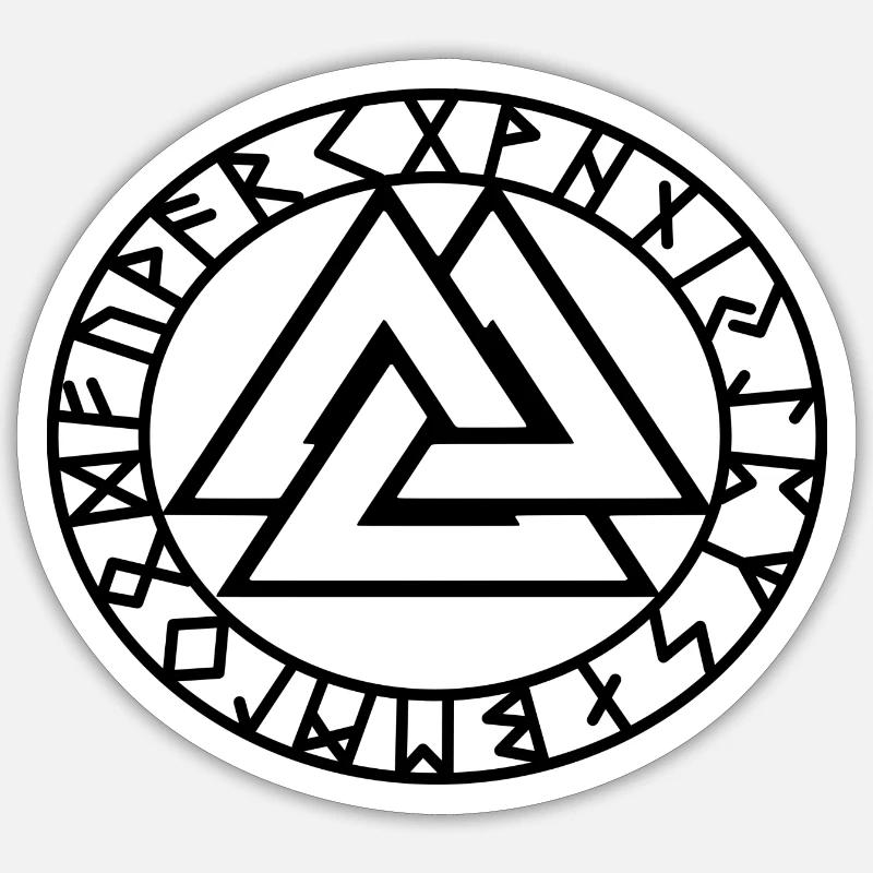 Viking Valknut Celtic Symbols Celts Sticker size S (10 x 10 cm)