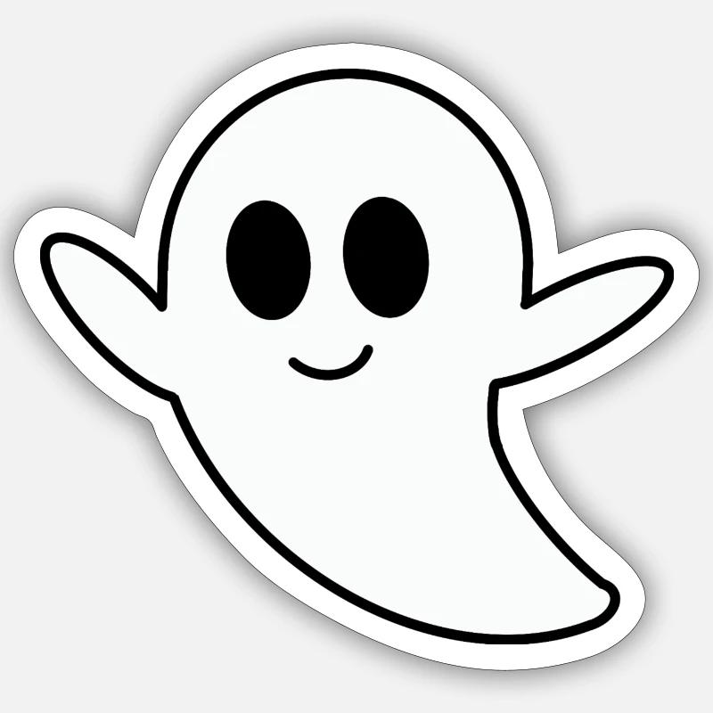Geist - Sticker taille S (10 x 10 cm) - blanc mat