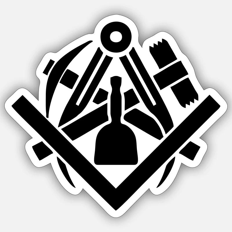 Stonemasons' Guild Crafts Sticker size S (10 x 10 cm)