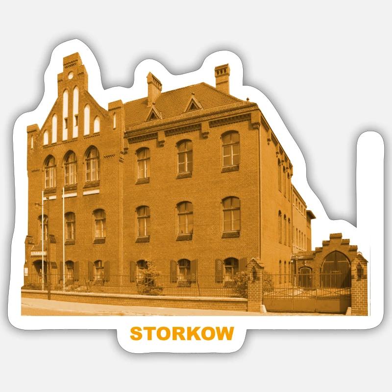 Storkow Mark Rathaus Oder Spree Brandenburg Sticker Größe S (10 x 10 cm)
