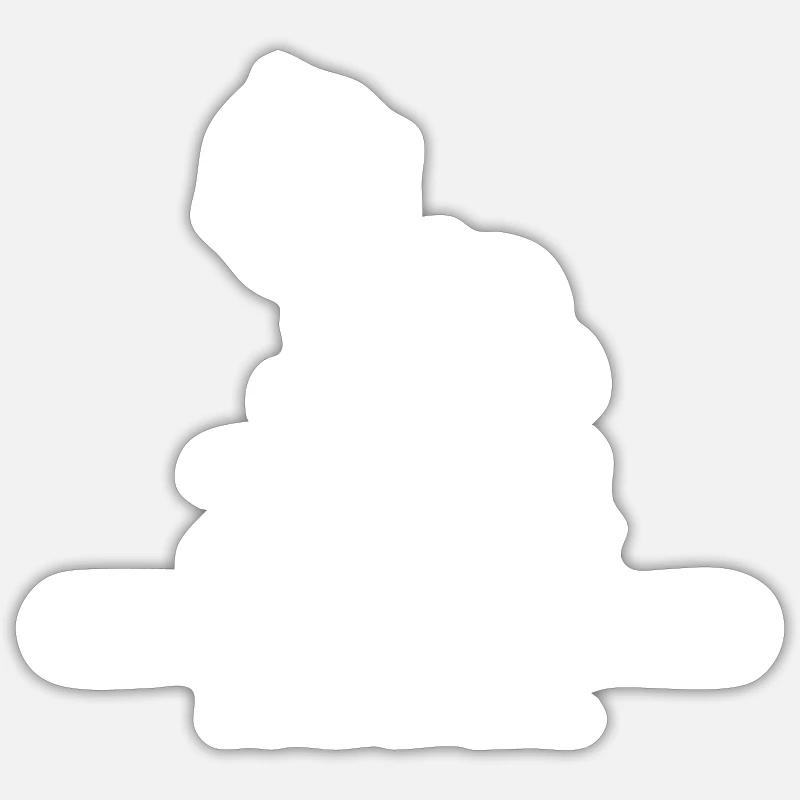 Bebe loading 2024 - Sticker taille S (10 x 10 cm) - blanc mat