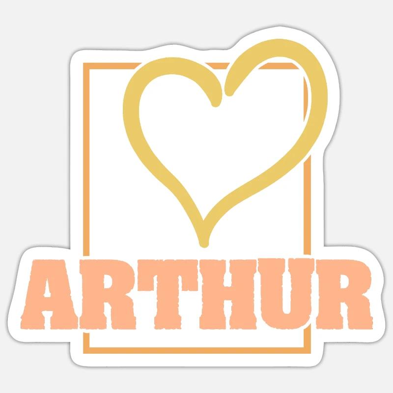 Arthur Sticker size S (10 x 10 cm)