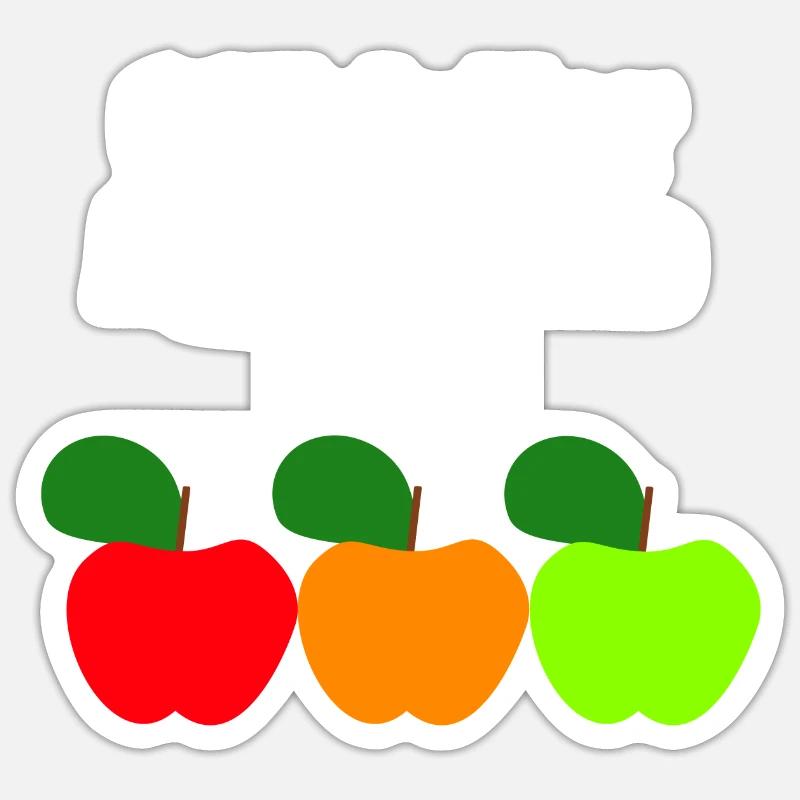 offizieller Apfelernte Pulli Sticker Größe S (10 x 10 cm)