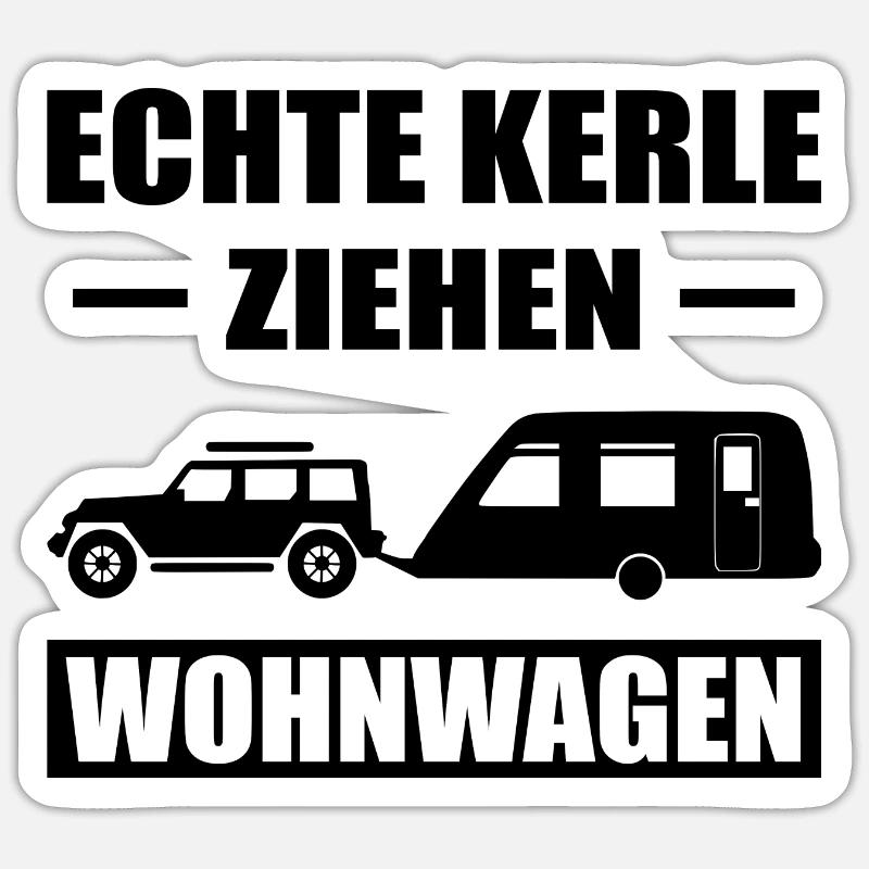 Camping - Sticker Größe S (10 x 10 cm) - Mattweiß